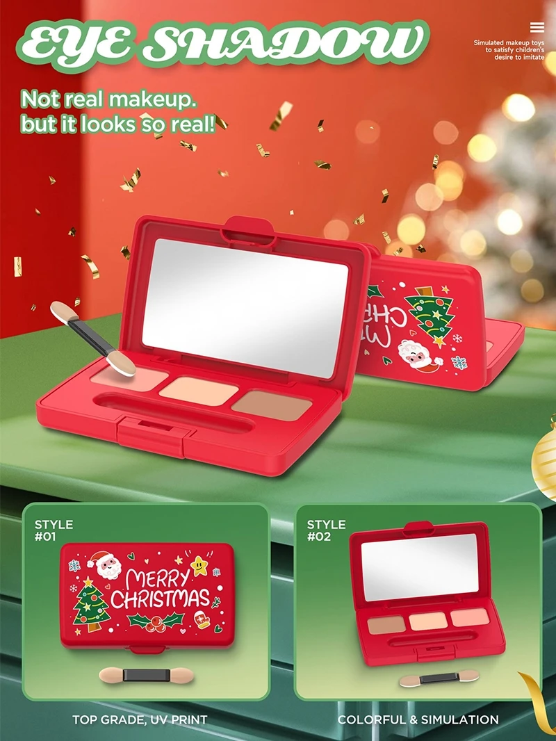 محاكاة لعبة مستحضرات التجميل الفتيات DIY الاستمالة مجموعات المكياج هدايا عيد الميلاد التظاهر اللعب لعب الأدوار للفتيات هدية عيد الميلاد