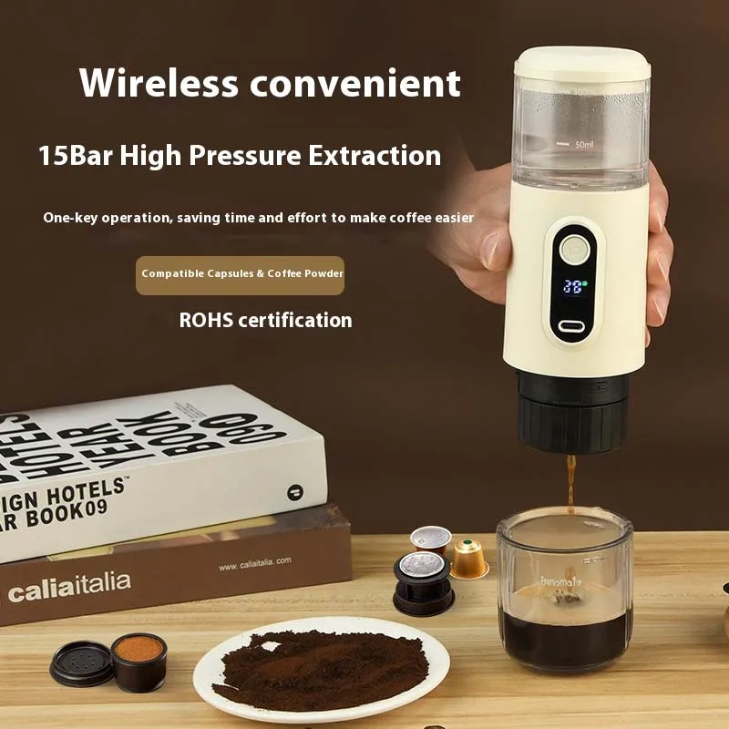 2 in 1 electric coffee grinders 100ML Wireless Small portable coffee maker Coffee Machine Electric espresso machine with grinder