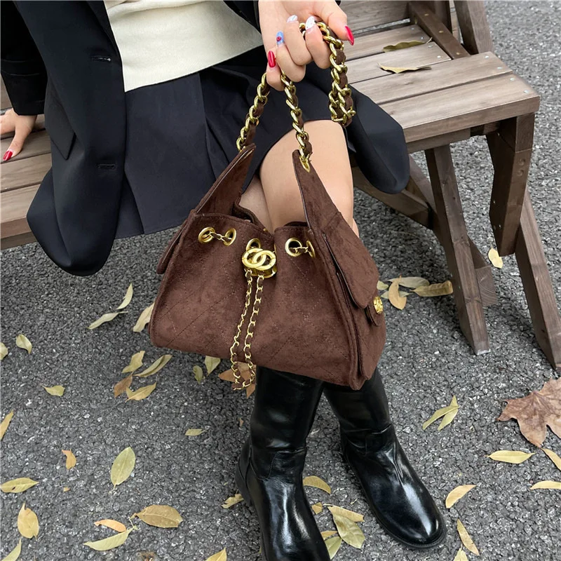 

2025 Vintage Bucket Bag, Minimalist Top Handle Purse for Women, Versatile Shoulder Crossbody, Casual Day to Night Tote, Textured