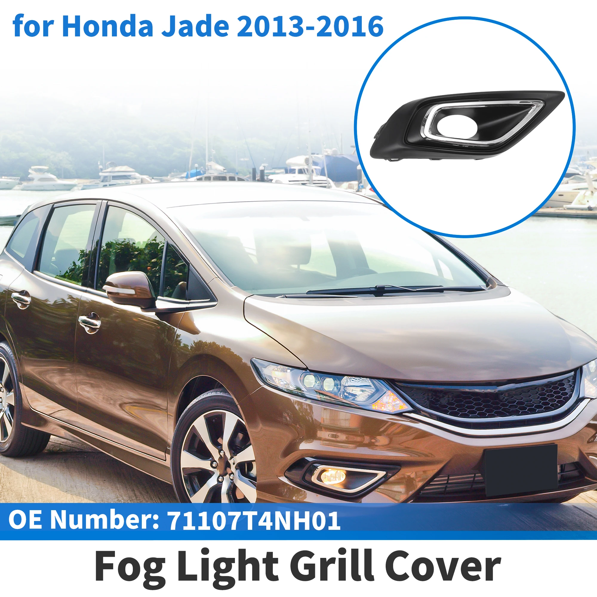 

UXCELL Front Right Fog Light Grill No.71107T4NH01 for Honda Jade 2013-2016