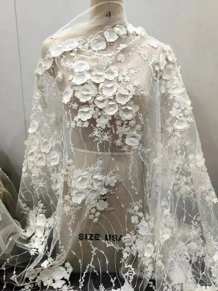 

Lace Flower Nail Bead Fabric Wedding Mesh Dress Accessories