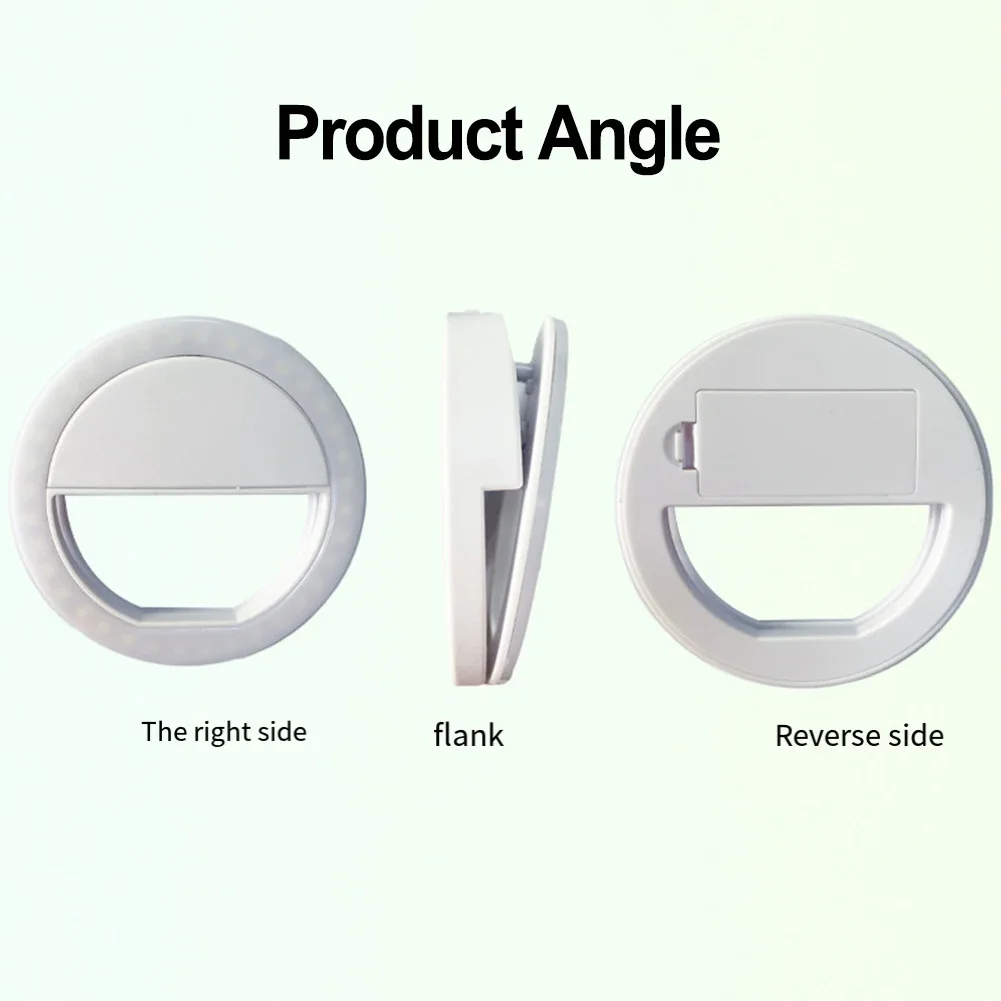 Enhance Beauty With Portable LED Self Timer Ring Light Bright Skin Three Stage Brightness Adjustment Easy To Use