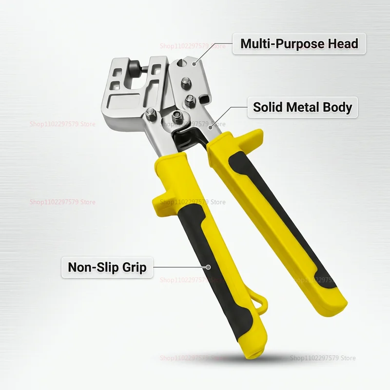 Industrial Grade Dragon Bone Pliers Metal Crimping Pliers Keel Tool for Fastening Drywall Ceiling Frame Wall Construction