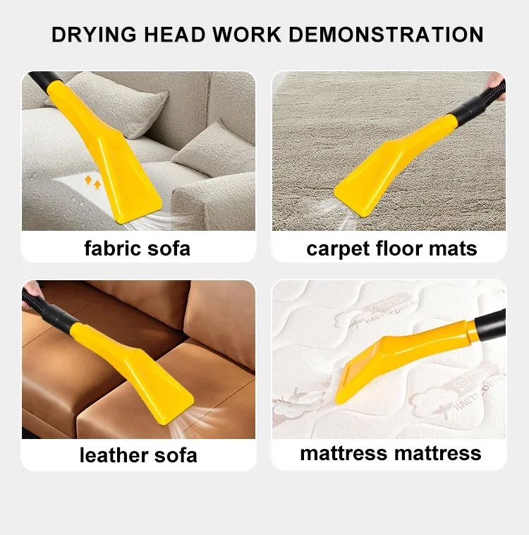 E400S منظف السجاد بالبخار معدات غسيل السيارات الثقيلة المستخدمة أريكة احترافية معدات الغسيل الجاف مكنسة كهربائية لغسل السجاد