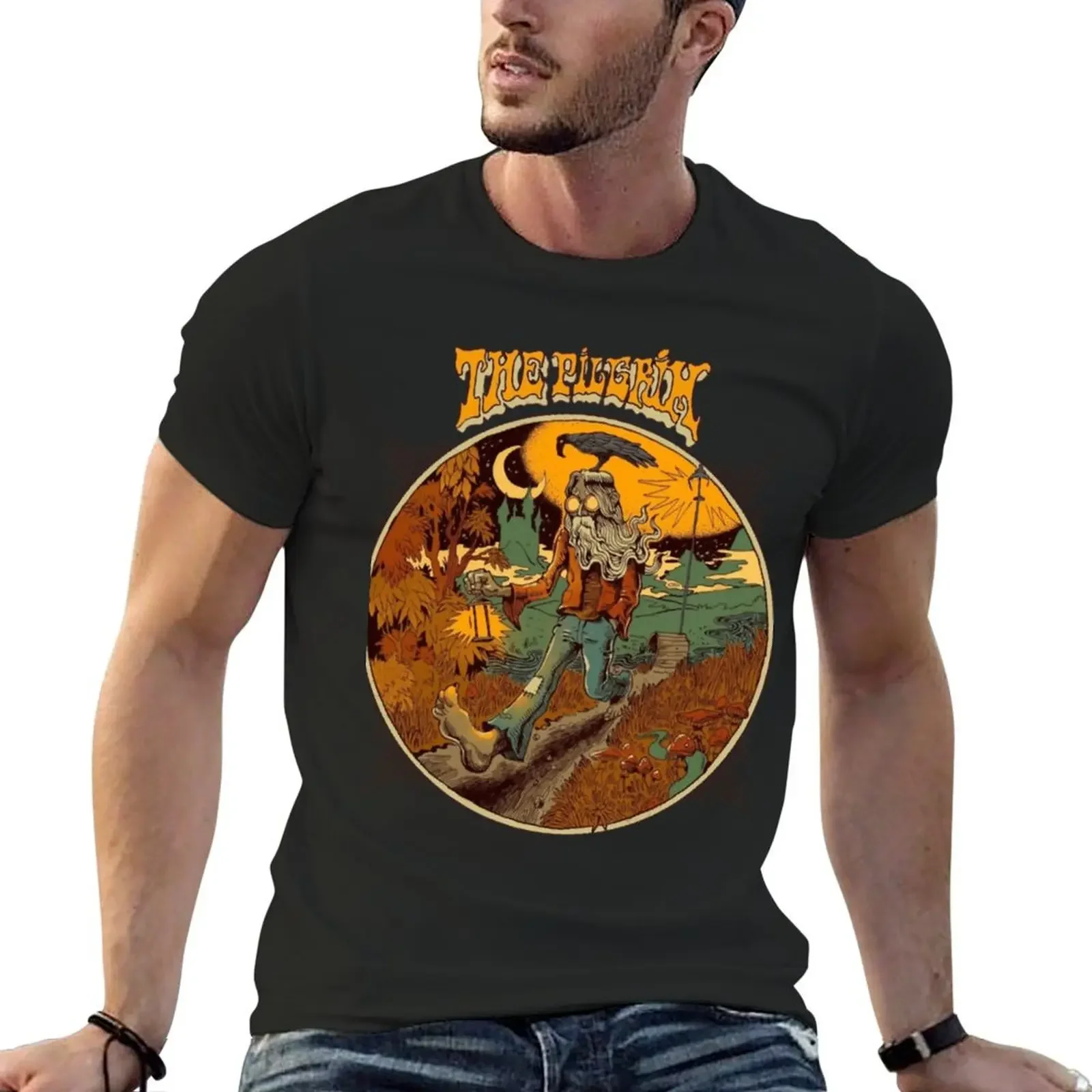 Extensive Touring Original The Pilgrim T-Shirt plus size clothes vintage clothes Aesthetic clothing shirts graphic t shirts men