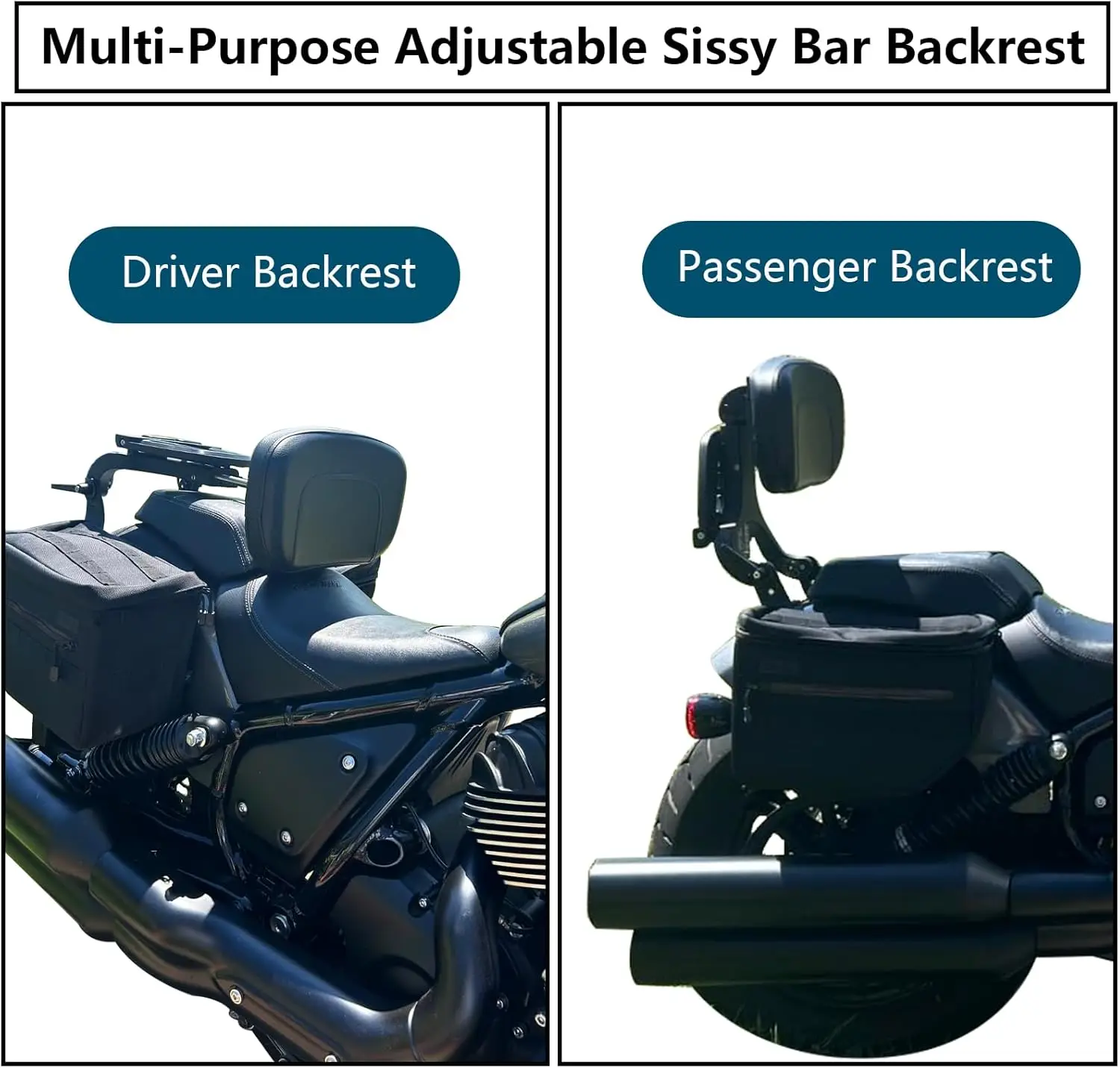 لـ Indian 2025 Super Scout Bobber Sport Scout 101 Sixty ملحقات قابلة للتعديل قابلة للطي للدراجات النارية مسند ظهر للركاب سيسي بار