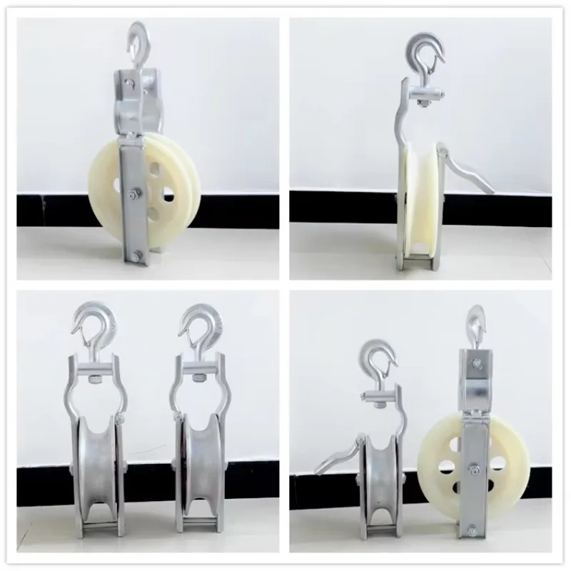 Rodillos de cables de aluminio, poleas de cables con rodamientos.