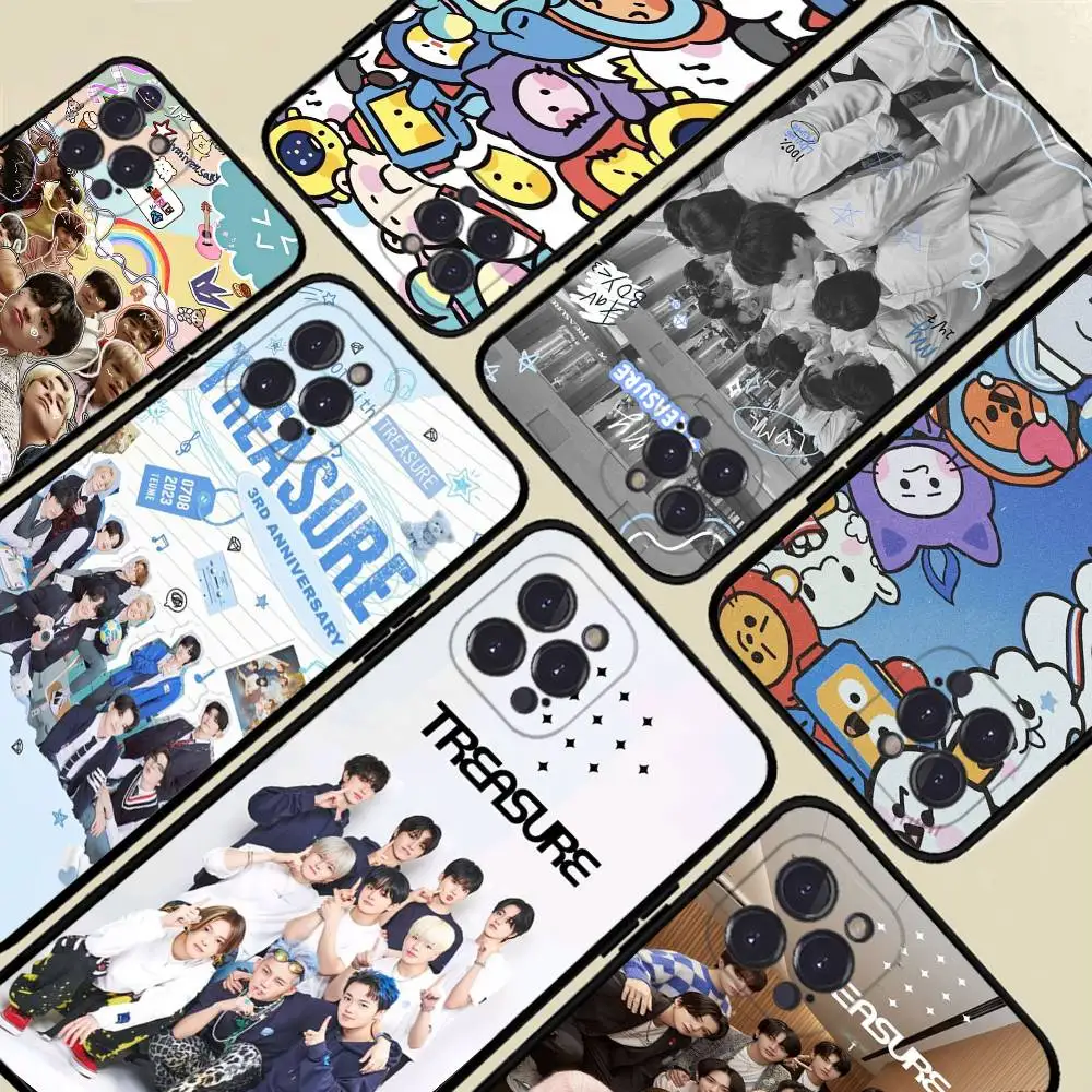 Kpop Group T-Treasure Phone Case For IPhone 16 17 Air 15 14 13 12 11 Pro Max 16E Plus Fundas