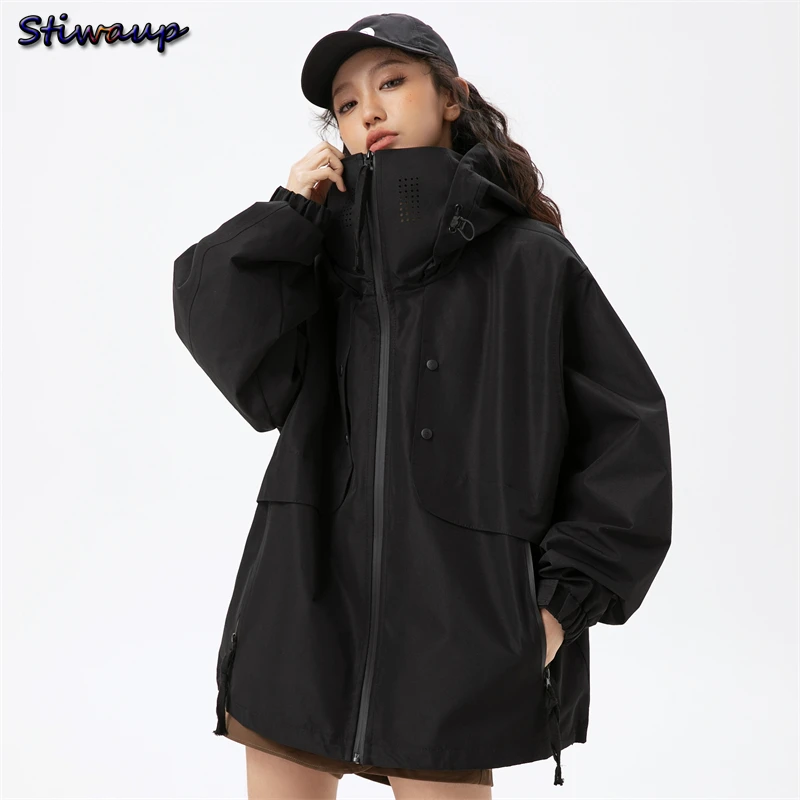 

Elegant Luxury Women's Spring Trench Coat Ladies for Women 2024 New in Plus Size Outerwear Women Clothing Original Brands Jacket