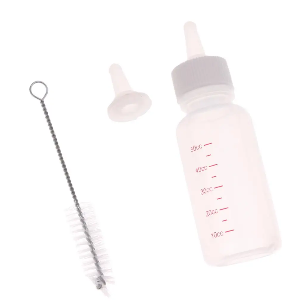 50ml Pet Feeding Bottle for Newborn Small Dog Cat Rabbit Milk Nursing Care Set