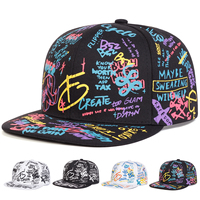 Unisex 88 Letter Graffiti Print Hip-hop Hats Fashion Spring Autumn Outdoor Adjustable Casual Baseball Caps Sunscreen Hat