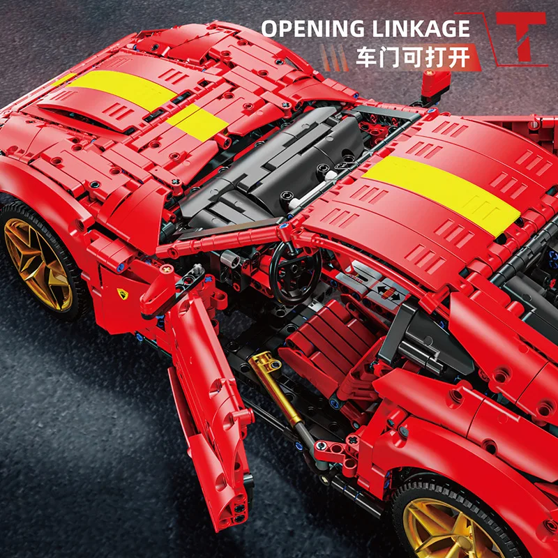 New 2926pcs T5044 High-tech Technical RC Sports Car Building Blocks MOC Creative Racing Bricks Model Children's Toys Gift Set