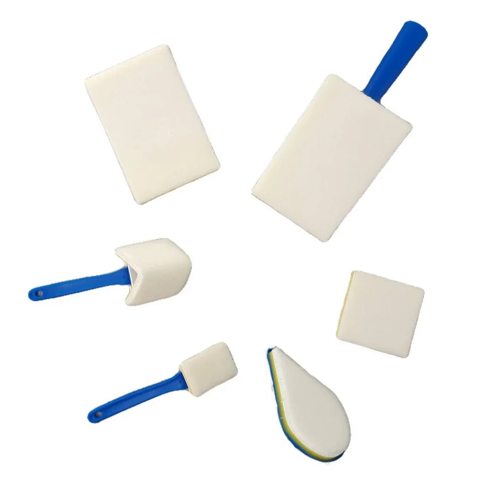 For Wall Painting Paint Brush Set Paint Brush Set For Decoration Power Tool Accessory Blue Sponge Material PTR Material