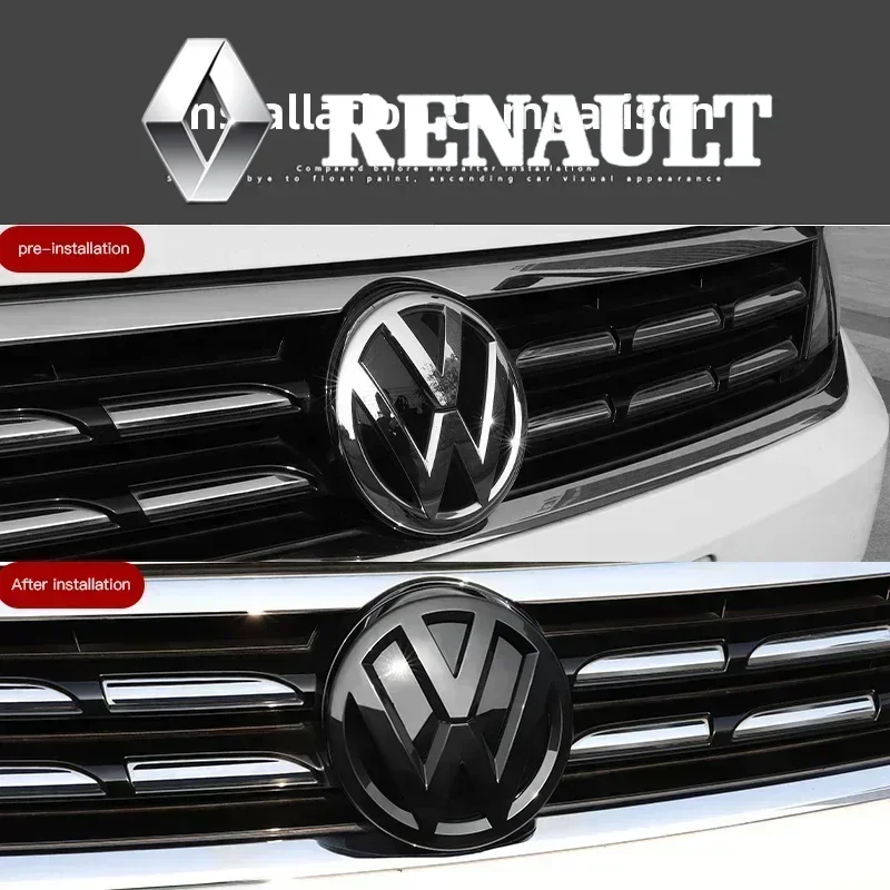 

Car Logo Front Grille Rear Trunk Decoration Badge Sticker Accessories For VW R Line GTI Atlas Jetta Touareg Variant Golf Polo