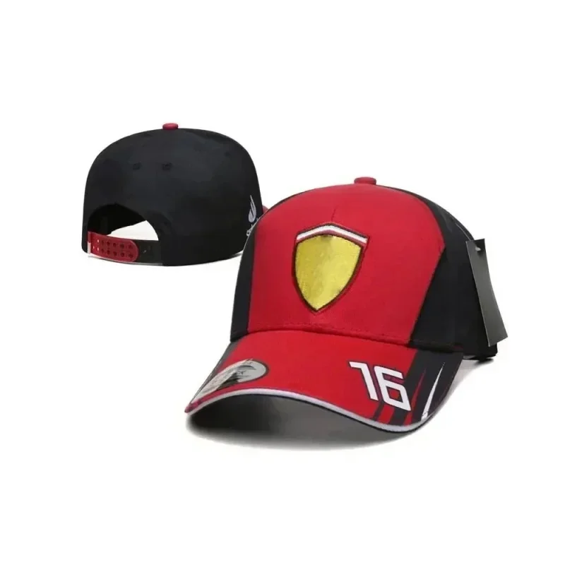 2024 New F1 men's and women's racing caps Outdoor sports baseball caps Casual sun protection Ferrari business gifts four seasons