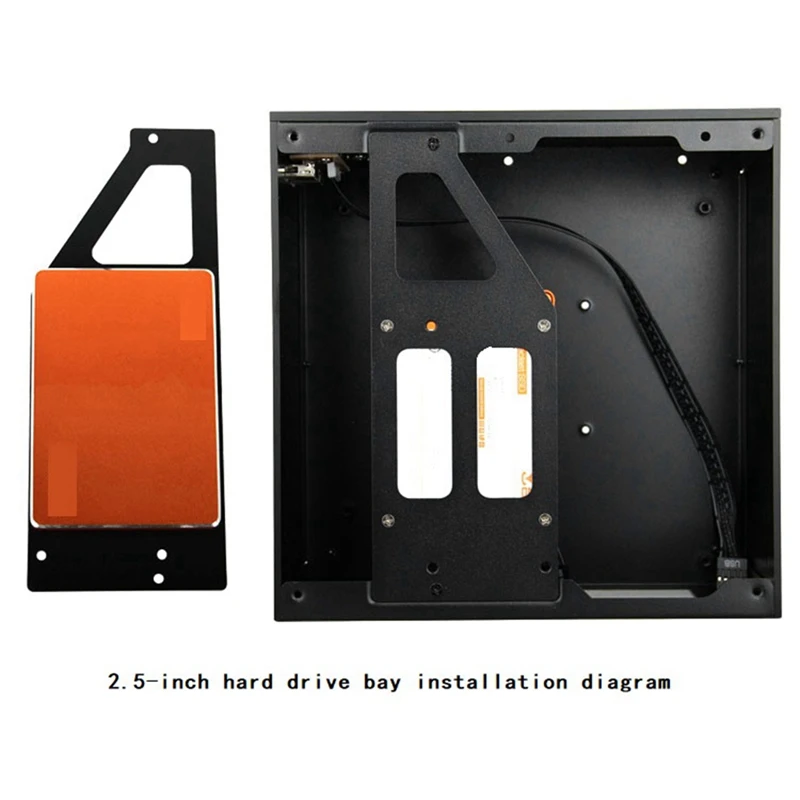 حافظة كمبيوتر ITX صغيرة هيكل من الألومنيوم HTPC Mini ITX لتقوم بها بنفسك حافظات الكمبيوتر A01 هيكل HTPC كمبيوتر أفقي