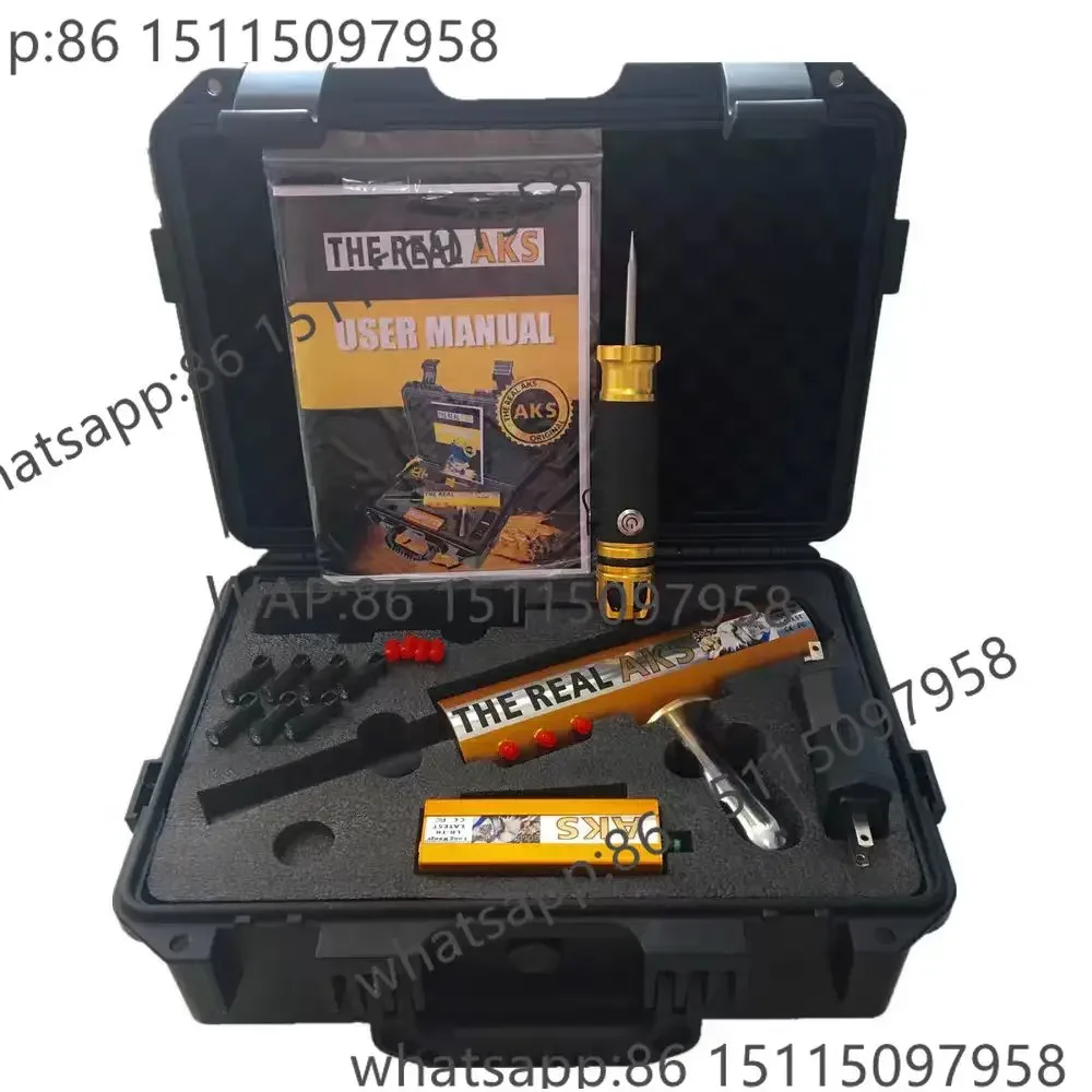 Long Range Gold Detector for Silver Gem Diamond + Filter, 6 Antennas Plastic Case
