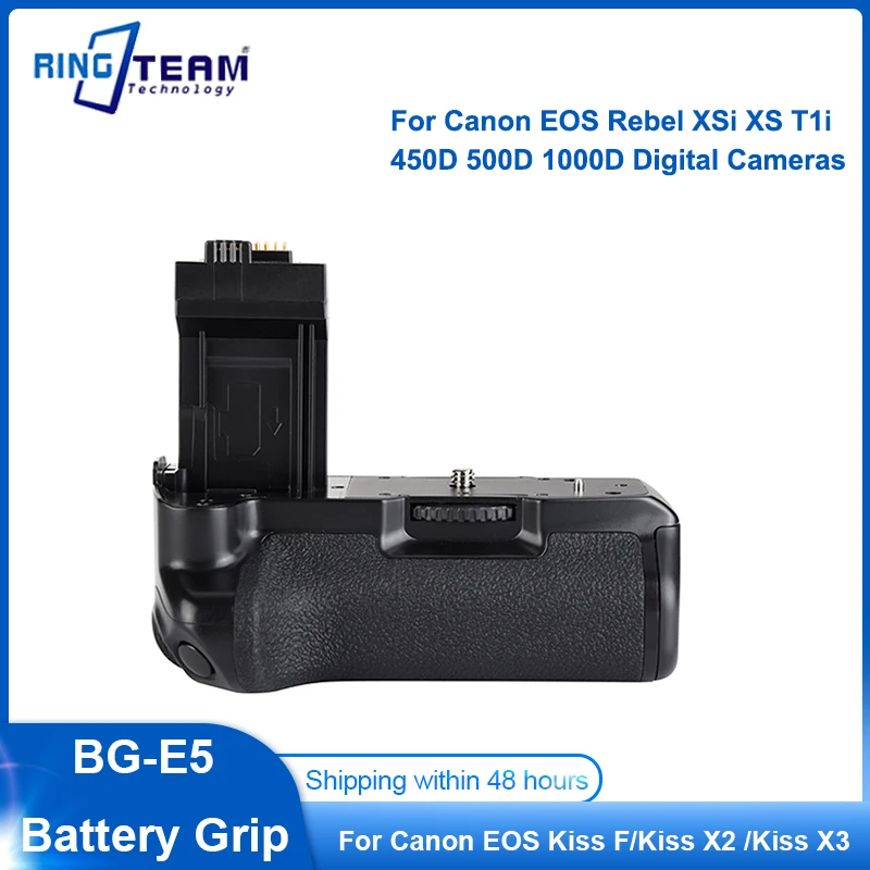 

BG-E5 Battery Grip BGE5 For Canon EOS Rebel XSi XS T1i 450D 500D 1000D Digital Cameras Vertical Battery Grip Pack Holder Camera