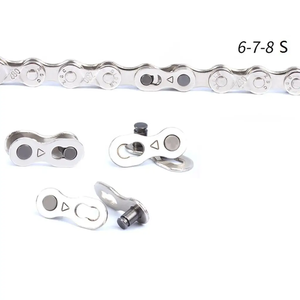 Bicycle Chain Steel Missing Link Connector Quick Master Joint for 6 to 11 Speed Replacement Parts Component