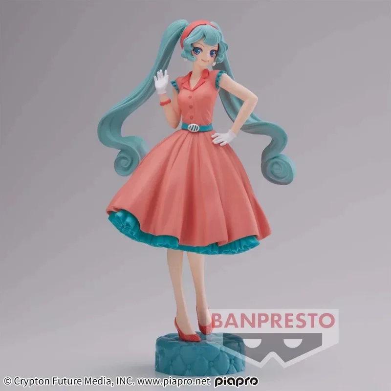 Originale Bandai Vocaloid Hatsune Miku World Journey (Vol.1) Anime Figura Raccogliere Ornamenti Figura Modello Giocattoli Regalo Di Compleanno 18 cm