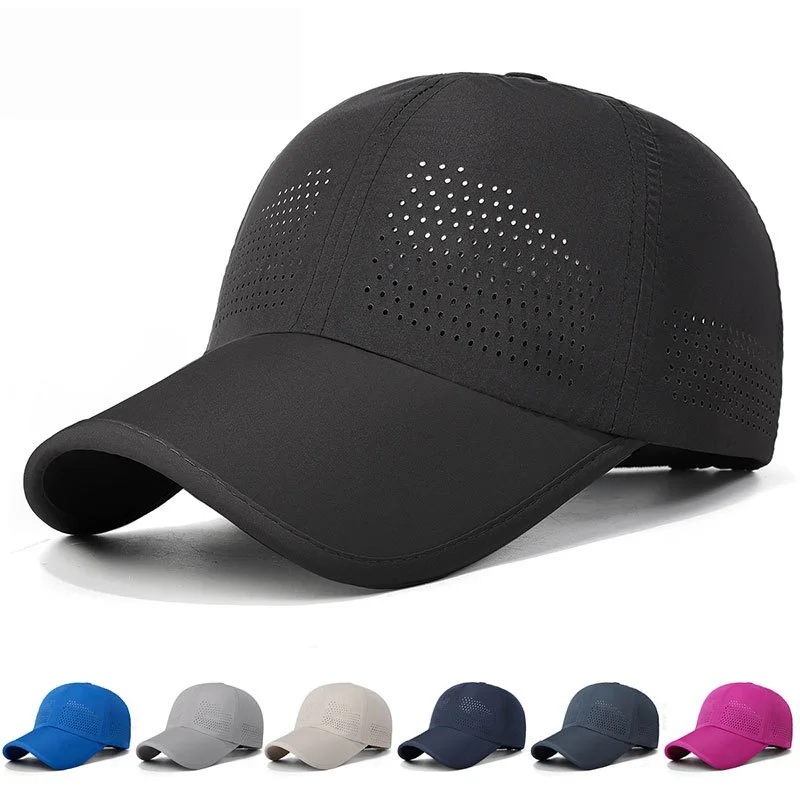 Quick drying edge wrapped light plate baseball cap for outdoor sports and leisure, fashionable, lightweight and breathable