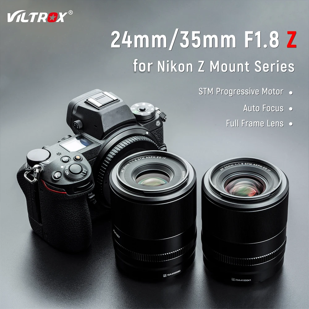 VILTROX 24 мм 35 мм F1.8 Автофокус Полнокадровый объектив широкоугольный основной объектив Большая диафрагма для объектива Nikon Z7 Z50 объектив для камеры