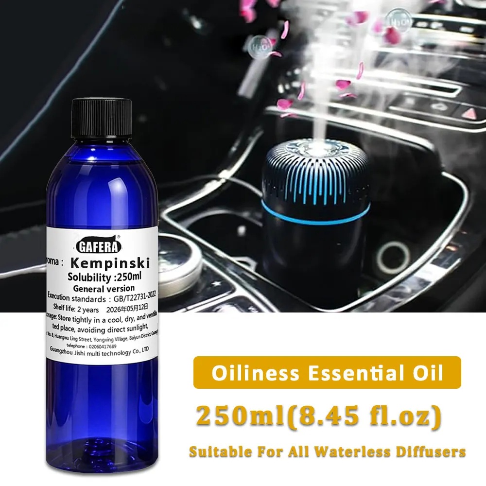 GAFERA 250ml (8.45 fl.oz) Kempinski/Hilton Essential Oils - For All Waterless Diffuser, Aromatherapy Machine Replenishes Essence