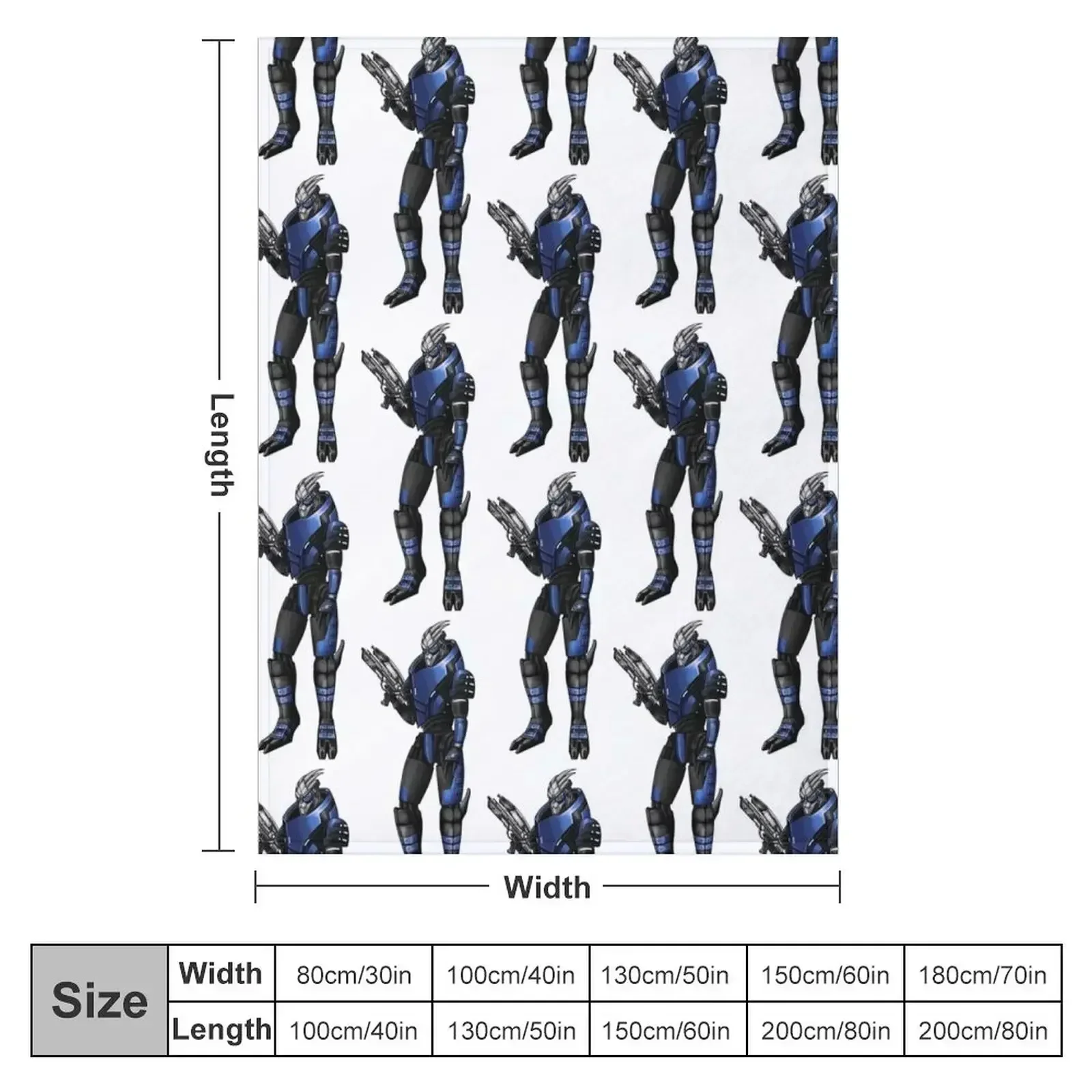 Garrus Vakarian Throw Blanket Winter beds Thins for sofa warm for winter Baby Comforter Blankets