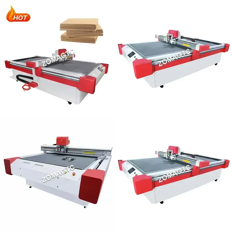 2026 Advertising Stickers Flat Die Cutting Machine Plotter Grey Board Corrugated KBoard Honeycomb Carton Box Cardboard