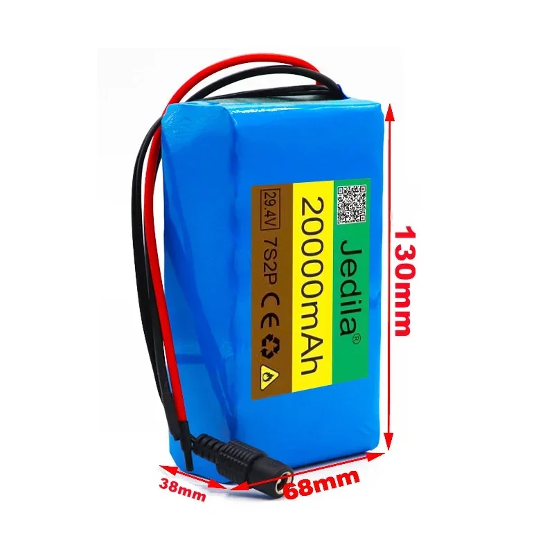 7s2p 24V 20Ah 18650 lithium-ion battery pack 29.4v 20000mAh  lithium-ion battery pack with BMS