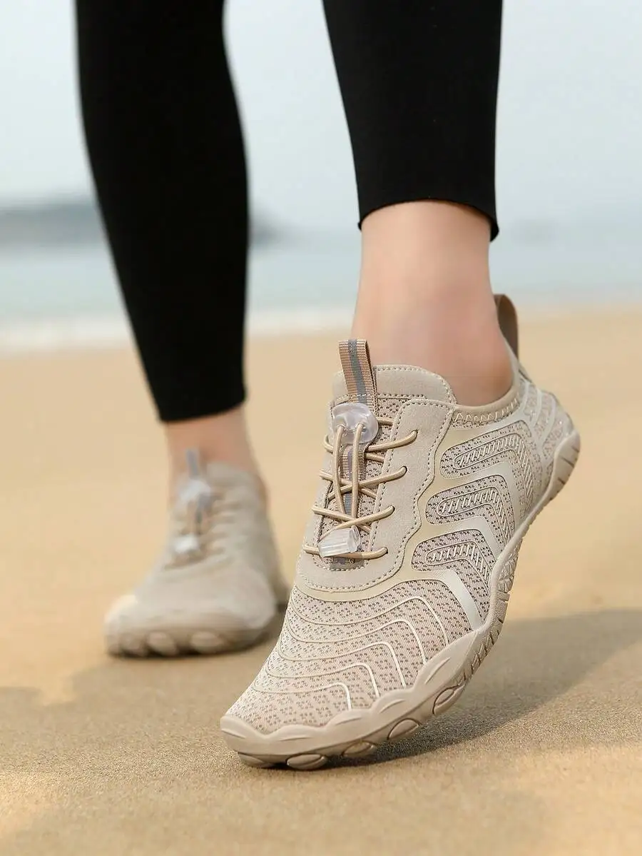 1 Pair Women's Lightweight Summer Beach Shoes, Outdoor Sports Aqua Water Shoes, Quick Dry
