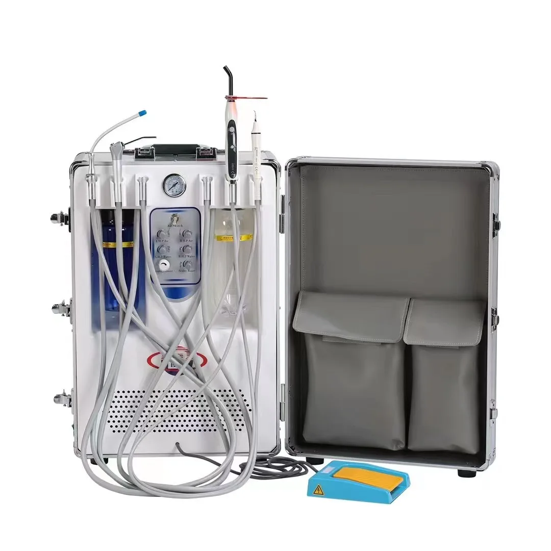 CE Approved Portable Mobile Dental Unit Medical Dental Chair Equipment Air Compressor Electric Made Metal Plastic Manufacturer