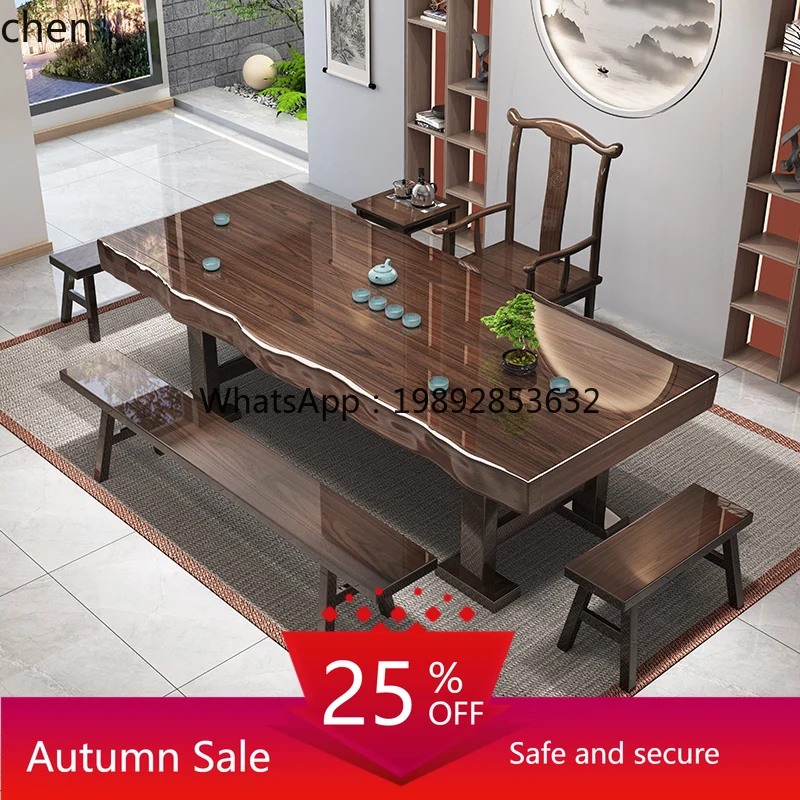 

combination new Chinese log Kung Fu tea table office tea set integrated