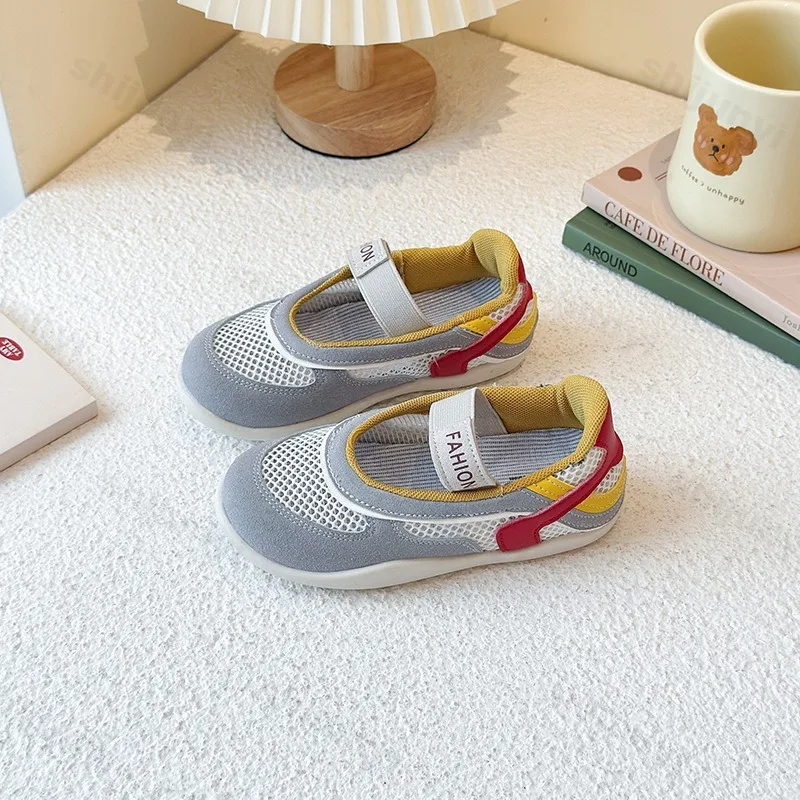

Children's Casual Sports Shoes 2025 Summer Boys Girls Breathable Sneakers Mesh Kids Comfortable Round Toe Outdoor Walking Shoes