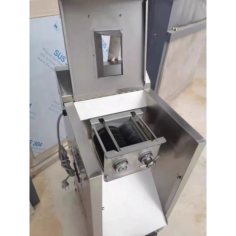 110V/220V Electric Meat Slicer Commercial Home Meat Cutter Stainless Steel Automatic Vegetables Cutting Machine