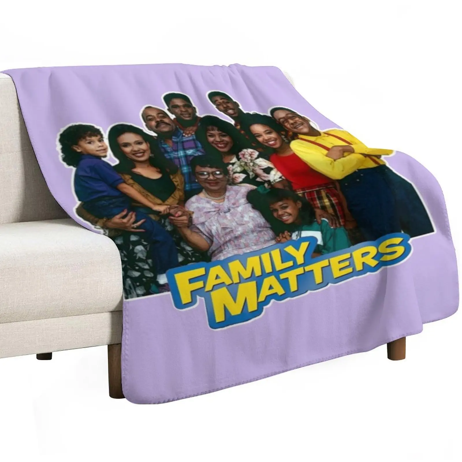 Family Matters Throw Blanket Warm Decorative Throw Bed linens Polar Decoratives Bed Fashionable Blankets