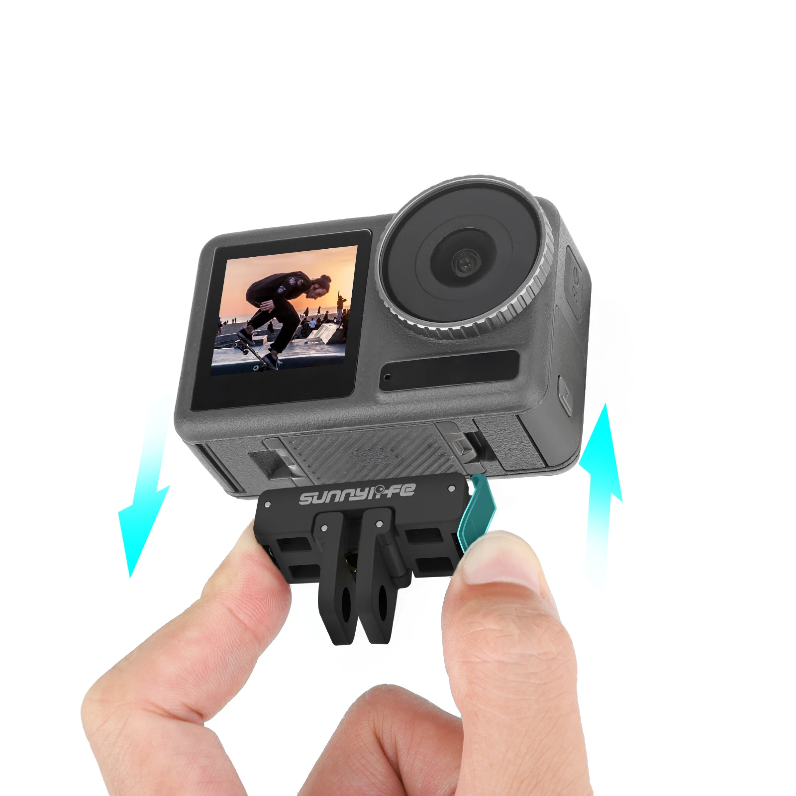 Magnetic Quick Release Mount Adapter 14 Screw Hole For DJI For Osmo ACTION4/3/2 Sports Action Video Cameras Accessories