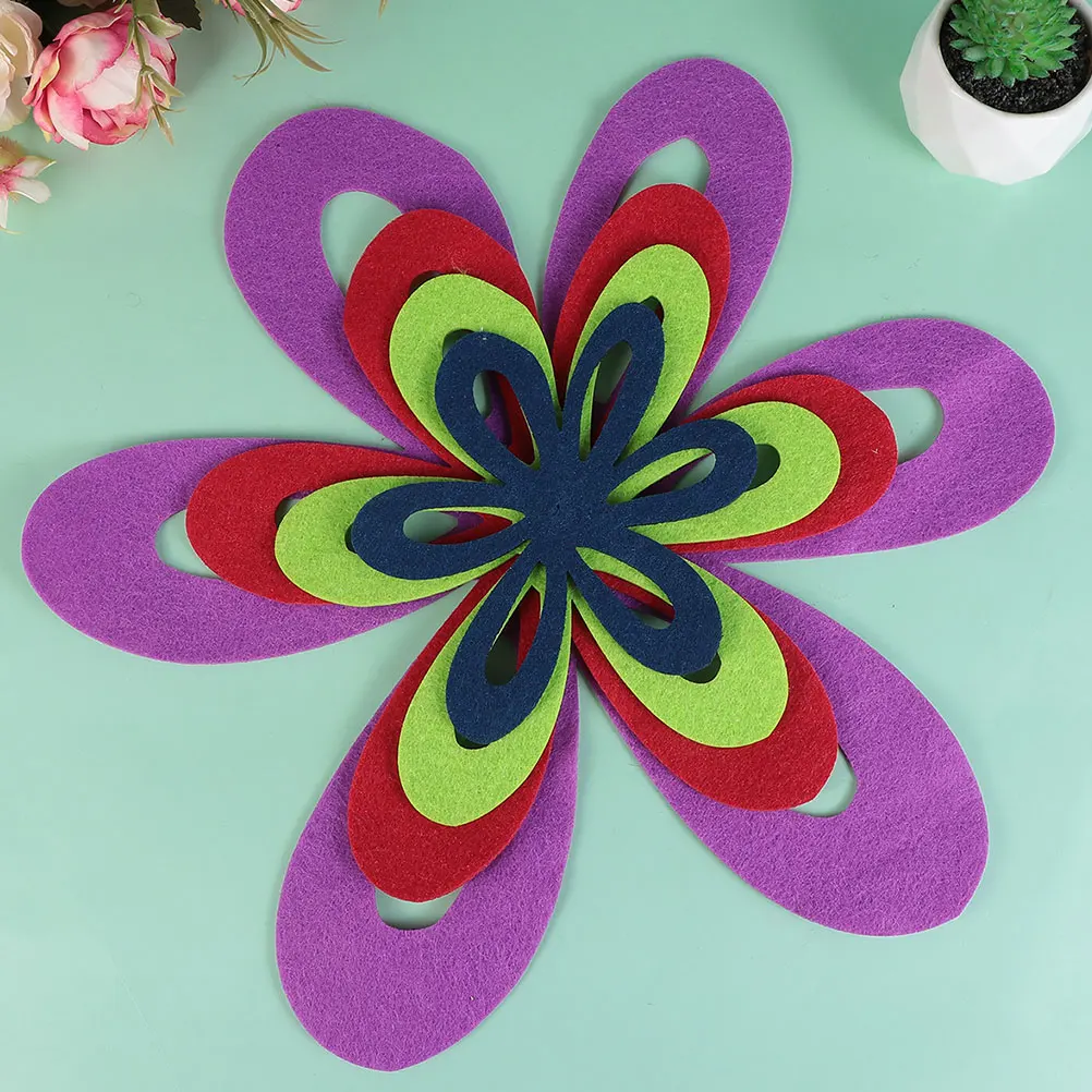 

4Pcs Carved Flower Shape Pot Mats Table Insulation Pad Anti-Scratch Dining Table Mat Multipurpose Kitchen Accessory