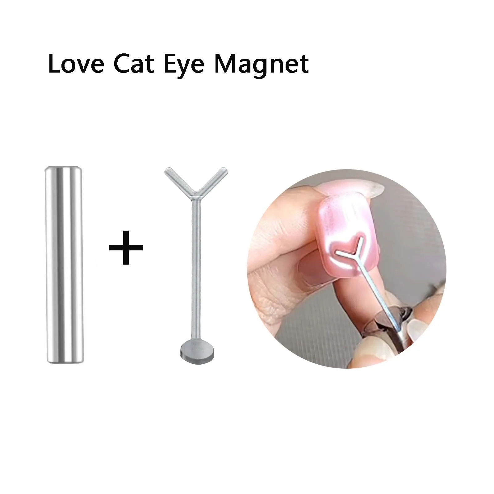 1/2pcs Y-shaped Love Heart Cat Eye Nail Magnet Set For Creating Love Heart Shapes Effect On Nails Nail Art Accessories Tools