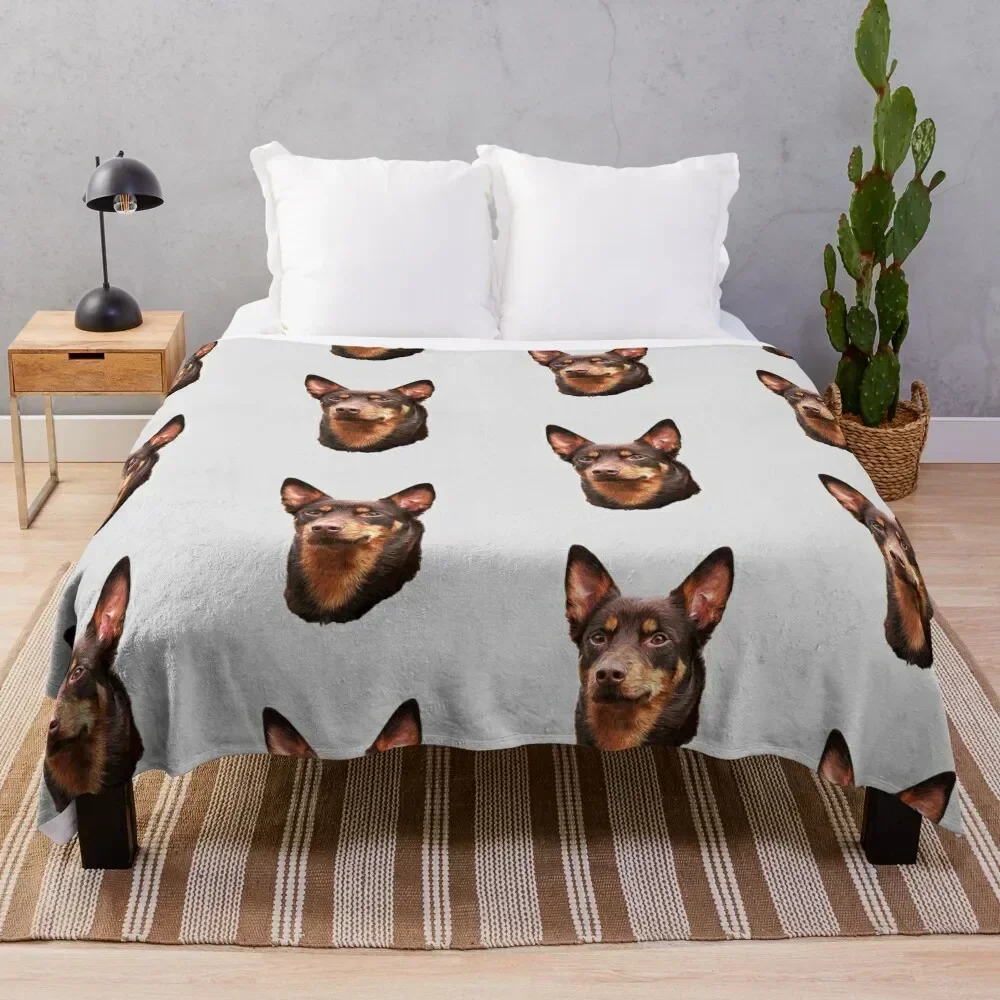 

Kelpie - Australian Kelpie Throw Blanket Modern Design Soft Blanket for Home Decor