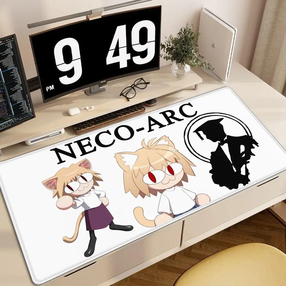 

Коврик для мыши Neco-arc для геймера, игровые аксессуары в стиле аниме, резиновая клавиатура, офисные столы, коврик для компьютерного стола, ковер, коврик для мыши