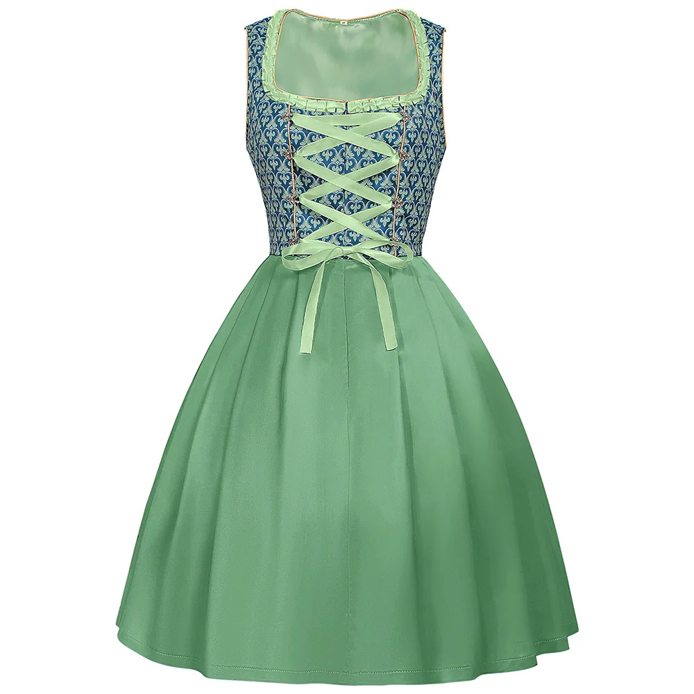 أزياء مهرجان أكتوبر الألمانية التقليدية البافارية فستان مُصمم حسب الطلب أزياء الهالوين أزياء المهرجانات النسائية البالغة