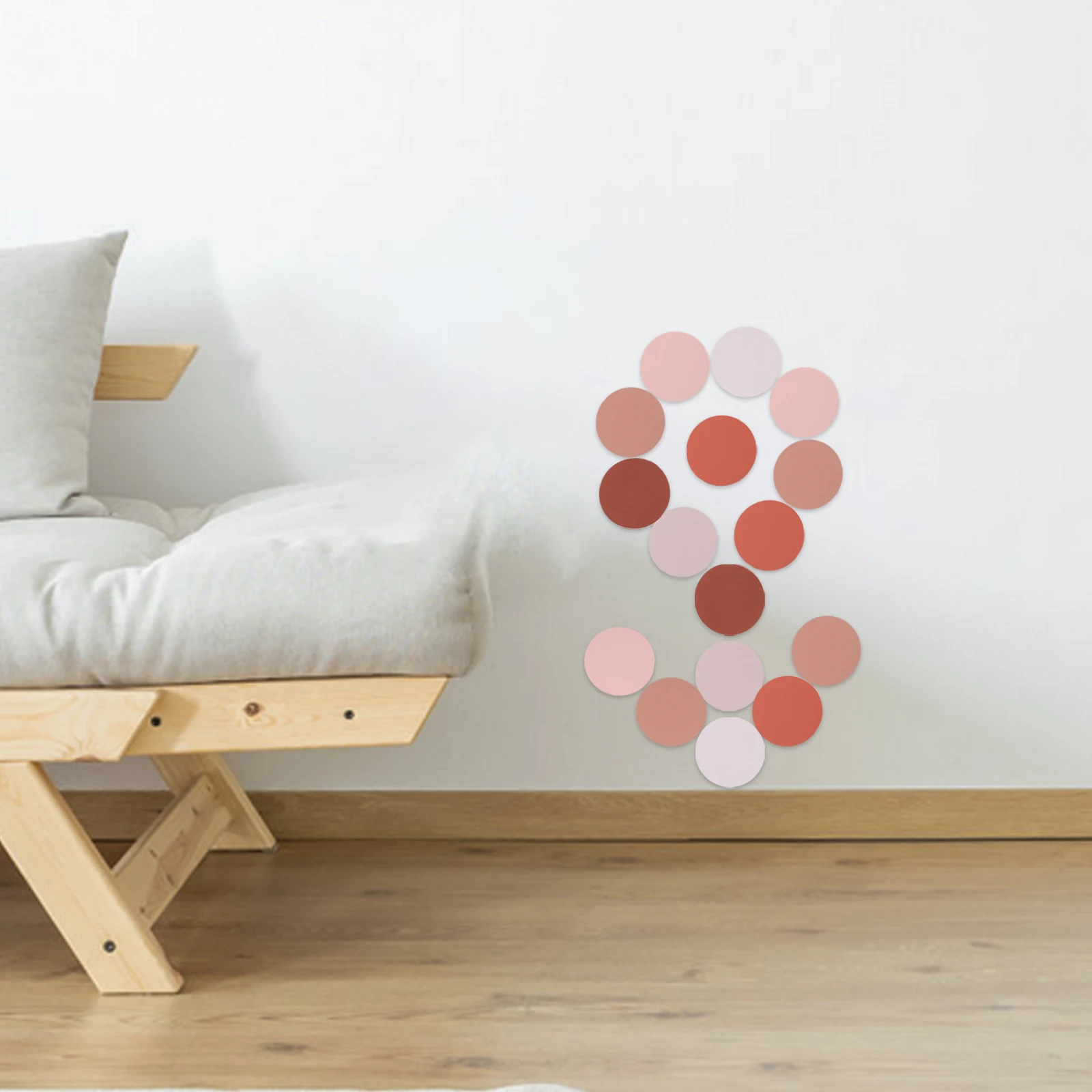 

6 Sheets Round Dot Wall Decals Decorative Sticker for Bedroom Living Room Kids Room Removable Wall Sticker Dot Stickers