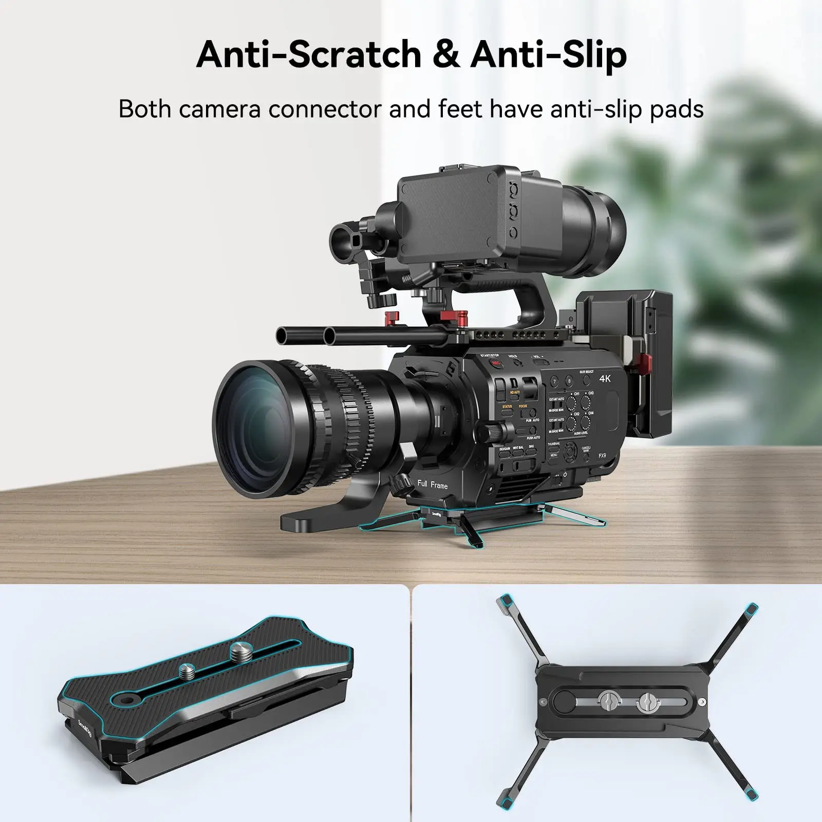 SmallRig Multifunctional Quick Release แผ่น Manfrotto-สนับสนุนพับได้ Quadruped สำหรับกล้องเลนส์ภายใน7.87นิ้ว3912
