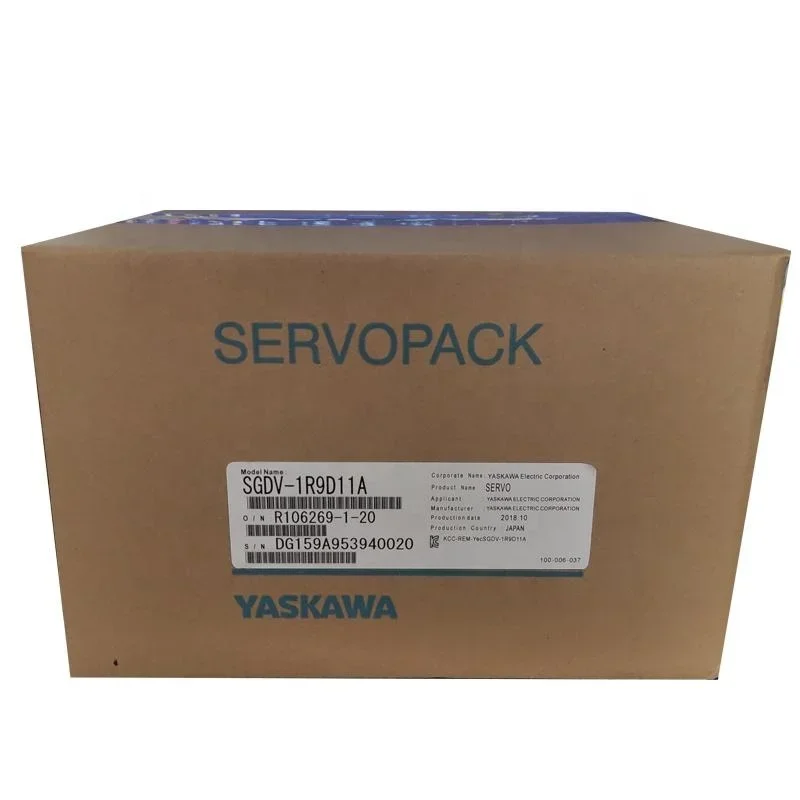 Hot sale new and original Yaskawa 500W SGDV-1R9D11A Server Driver Warehouse Stock