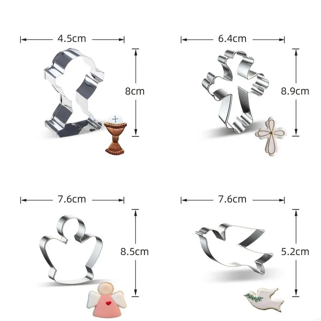 F19B Crucifix Shapes Christian Cookie Cutters Biscuit Cutters Clay Cutter Fondant