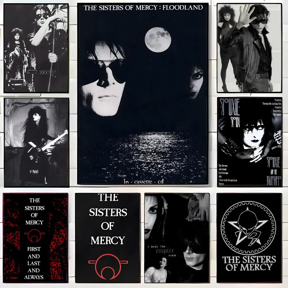 Band Gothic Sisters Of Mercy Poster Wall Art Print Decorative Mural Home Decor Gift Unframed