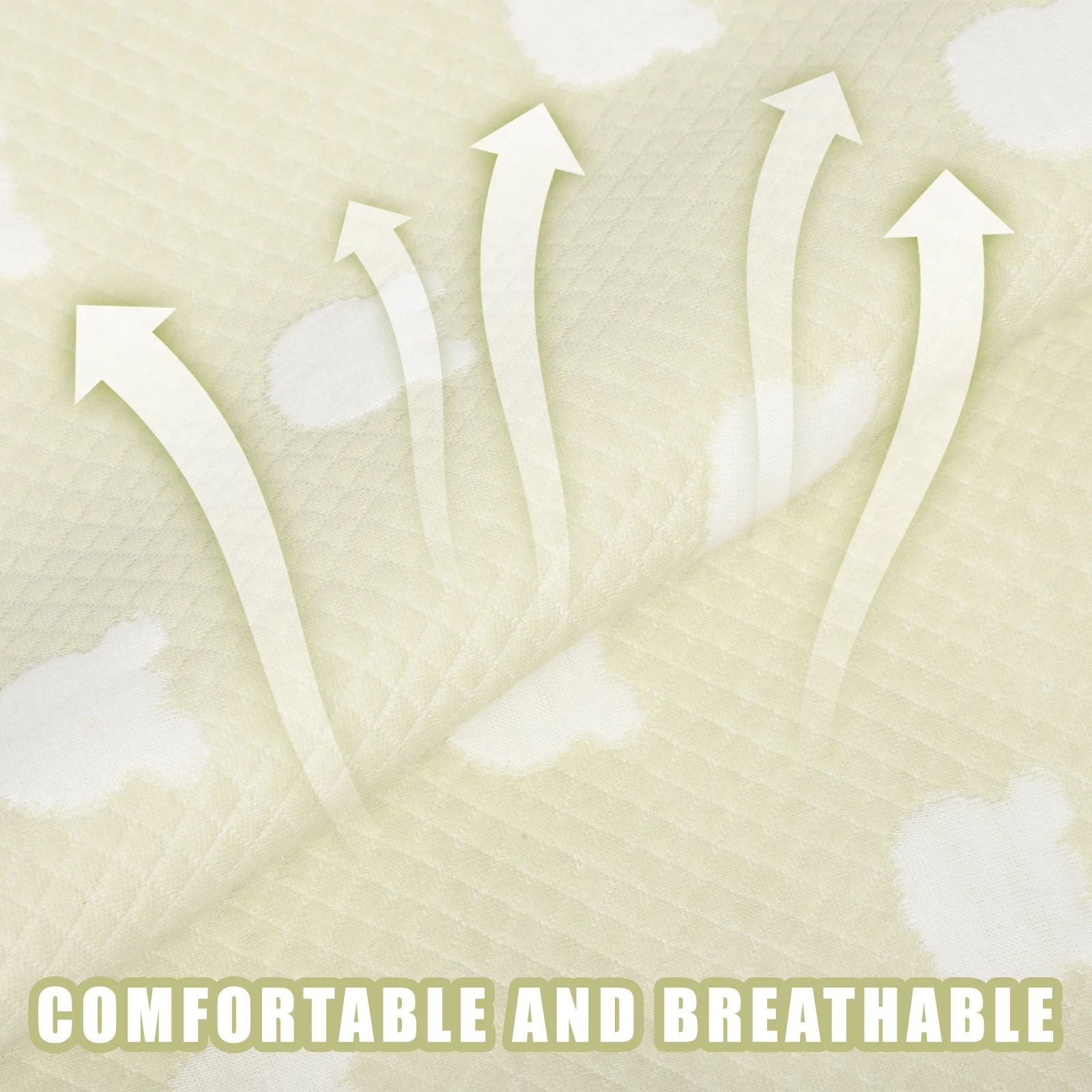 وسادات تبول للأطفال قابلة لإعادة الاستخدام وقابلة للغسل ومقاومة للماء لطاولة تغيير سرير الأطفال وتغطية كبيرة وناعمة ومريحة #4