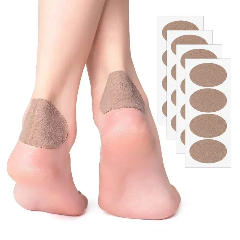 Self-adhesive Flannelette  Anti-abrasion Heel Feet Sticker Corns Blisters Calluse Pain Relief Soft Large Oval Back Heel Stickers