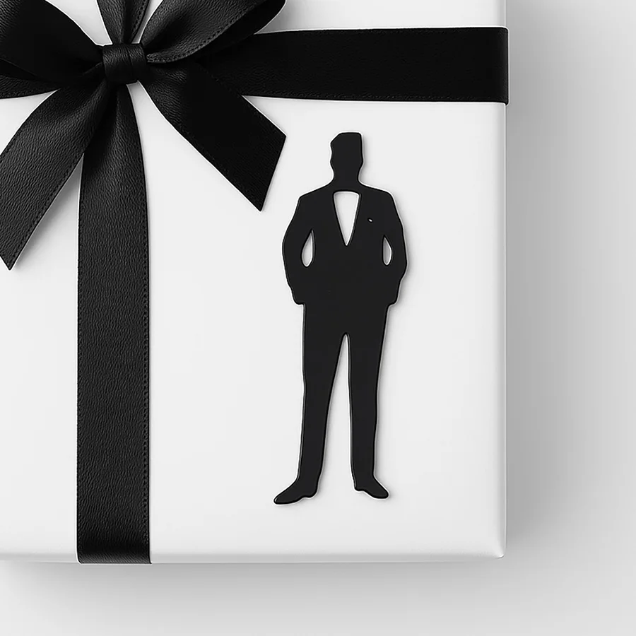 20 pièces d'ensembles de silhouettes de mariés en acrylique pour miroir, décoration DIY pour mariage et fiançailles, embellissement de boîtes cadeaux pour invités et accessoires de fête